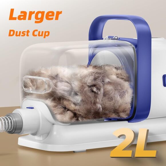 Dog Grooming Kit with Vacuum, All-In-One Pet Grooming Vacuum for Dogs and Cats, - Picture 7 of 15